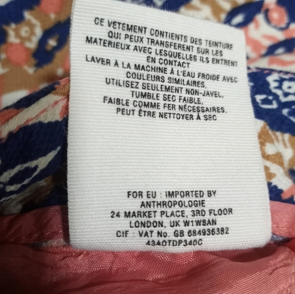 Pilcro Paz Ikat Joggers Royal Blue Sz 26 - Picture 7 of 16